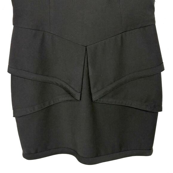 BCBG MaxAzria Womens Madalyn Mini Dress Polyester Rayon Stretch Black Size 2 - Picture 10 of 13